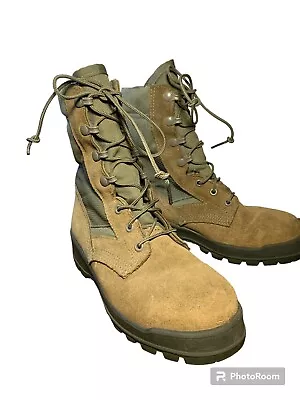 Mondo PT UFCW 8430 Boots Men Green Suede Steel Toe Army Combat Boots SZ 4 R • $54