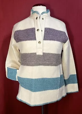 VTG Woolrich Pullover Jacket Hudson Bay Striped Blanket Sweater Women’s Size S • $129.99