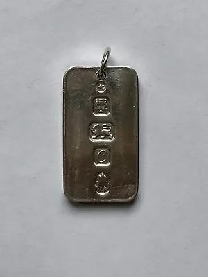 Vintage Silver 925 Pendant Ingot Weight 30.77g • $61.88