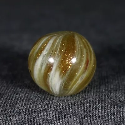 25/32  Antique German Handmade  Onionskin Lutz  Marble • $69