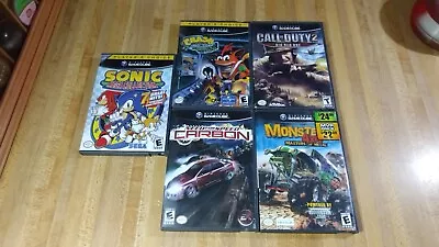 Nintendo GameCube Action LotCrashCall Of DutyCarbonSonicMonster Jam! • $39.99