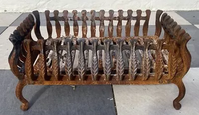 Vintage Cast Iron Fire Grate Basket Freestanding Log Coal (N) • £35