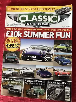 £4 • Buy Classic And Sportscar Magazine May 2013 Dodge Charger R/T Ford Mustang MG T