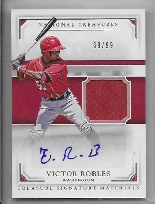 2017 National Treasures Treasured Signature Materials- Victor Robles /99 • $17.99