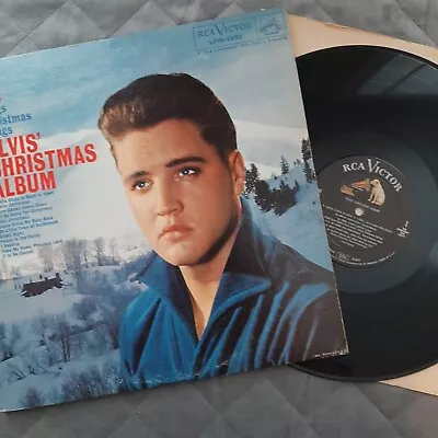 Elvis Presley CHRISTMAS ALBUM LPM-1951 (USA 1958 ORIGINAL) RARE ARMY PHOTOS • $7.76