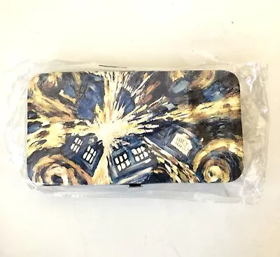Doctor Who Purse Wallet Van Gogh Exploding TARDIS Clutch Wallet Bag Carrier • £19.27