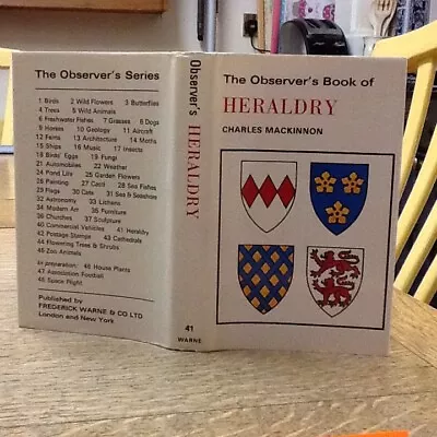 Observers Book Of Heraldry 1968 N I L • £9.99