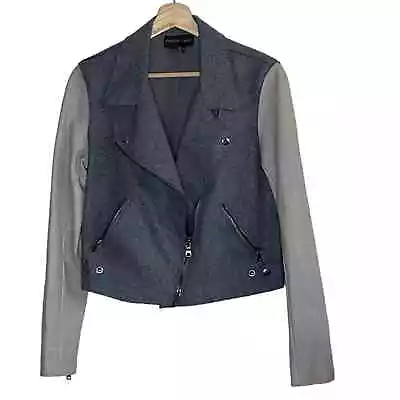 Sachin & Babi Wool And Leather Moto Jacket Size 6 • $150