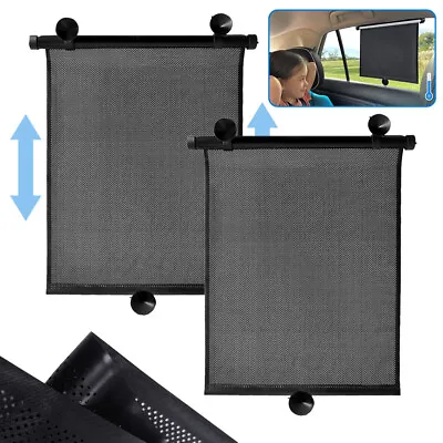 Retractable Car Side Window Sun Shade Baby Roller Visor Cover UV Blocker Kid Pet • $12.99