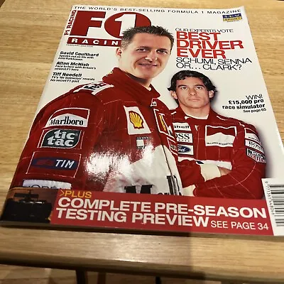 F1 Racing Magazine For The Month Of February 2002. Excellent Condition. • £3.50
