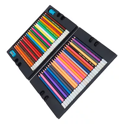 48 Colors Pencil Set Wood Soft Core Hexagonal Oil Pastels Pencils With Box Tpg • £19.73