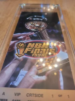 1998 Chicago Bulls NBA Finals Game 1 Souvenir Ticket Michael Jordan's Last Dance • $35