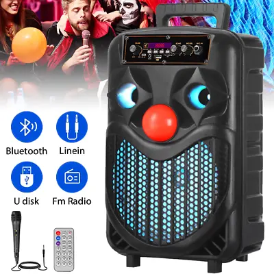 8  Portable Bluetooth Party Speaker Subwoofer Heavy Bass Sound System Mic TWS FM • £19.99