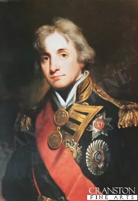 Naval Art Print Battle Of Trafalgar Admiral Horatio Nelson Portrait  • £12