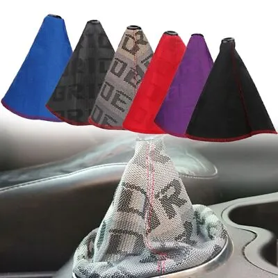 Universal JDM Style Bride Shift Knob Boot Cover Shifter Lever Collars For Car • $17.09