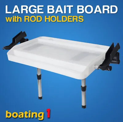 $80 • Buy Large Bait Board Rod Holder Mount With Rod Holders ---Boat/Fishing/Cutting