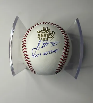 Juan Centeno Signed 2017 World Series Baseball Autographed Astros Inscribed • £168.73