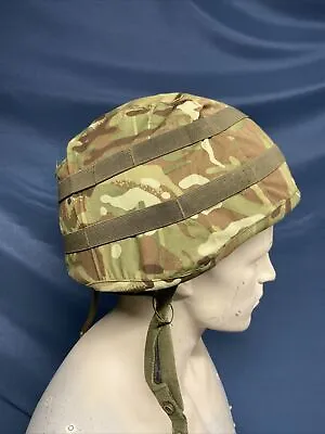 NEW Genuine British Army-Issue Mk 7 MTP Helmet Cover & Cam Strips. Size Large. • £4.95