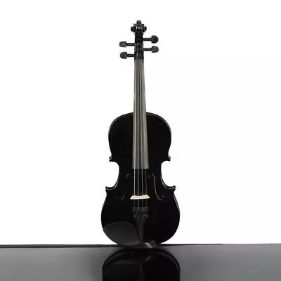 New 3/4 Acoustic Violin Case Bow Rosin Black • $60.68