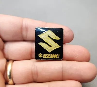 Vintage Suzuki Enamel Hat Lapel Pin Car Truck Motorcycle Logo Badge 1  Pinback • $15