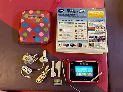 VTech InnoTab 3S Wi-Fi Learning Tablet — Tested/Reset + Box Stylus Case And MORE • $49.99