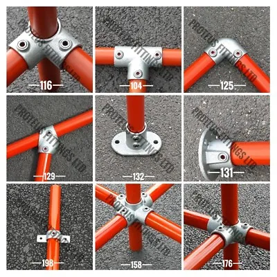 £7 • Buy Pipe Clamp Fittings 48mm Tube Fittings Key Clamp Handrail System Scaffold Size 4