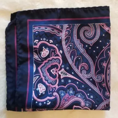 Purple Paisley Pocket Square • $17.50