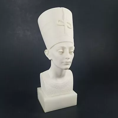 Vtg Queen Nefertiti Bust Egyptian Statue On Pedestal A. Giannilli '91 Italy Made • $17