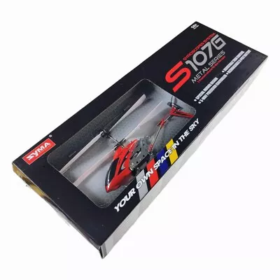 Syma Radio Control Mini Helicopter Red Metal Series S107G 3 Channels Infrared • $37.90