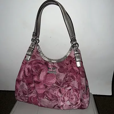 Coach Maggie Madison Pink Floral Shoulder Bag - Limited Edition #19642 • $120