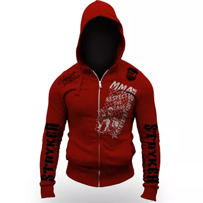 Stryker Fight Respect The Cage Zip Up Hoodie Jumper UFC MMA BJJ NHB Fight Shop • $34.95