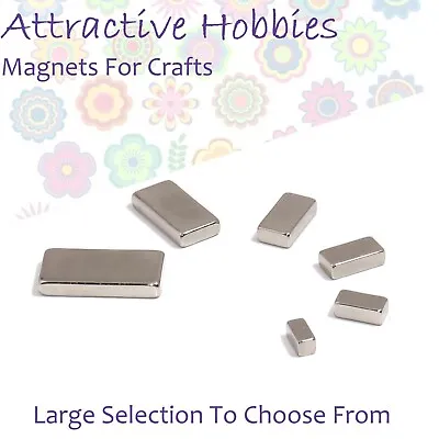 Super Strong N52 Grade Magnet Blocks Various Sizes 6-20mm Small Rare Earth Neo • £72.19