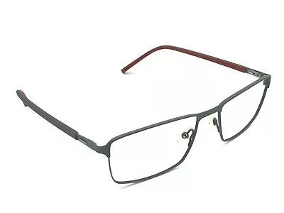 Morel Lightec 30012L Gray Red Square Eyeglasses Frames 55-17 145 France • $34.99