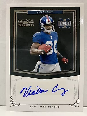 2011 National Treasures Victor Cruz RC SP Auto 45/99 #299 • $150