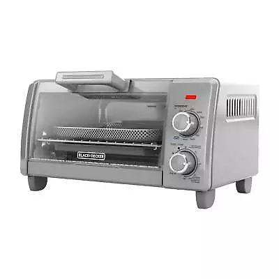 BLACK+DECKER 4-Slice Crisp 'N Bake Stainless Steel Air Fry Toaster Oven • $28.89