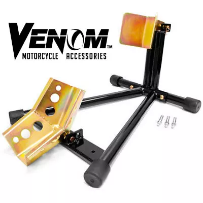 Motorcycle Stand Wheel Chock Nest Cradle Locking Removable Adjustable Universal • $95.99