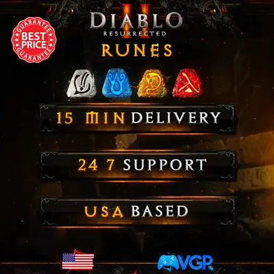 Diablo 2 Resurrected Runes D2R Runes Ohm Jah Ist Lo Vex Ber Rune 🔥 Fast & Safe • $0.99