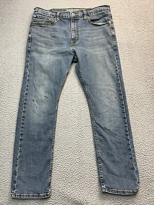 Levis Jeans Mens Size 34x30 Blue Straight Signature Medium Wash Casual Denim • $15.30