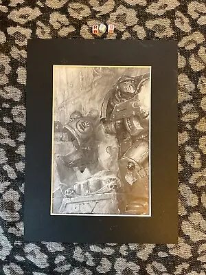 Games Workshop Art Print OOAK MOUNTED  WARHAMMER COOL ITEM • £23.76