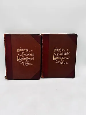 Character Sketches Of Romance Fiction And The Drama Volumes 2 And 7 Leather • $33.14