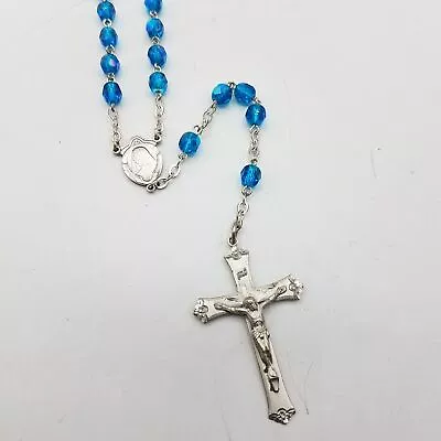 925 Chapel Sterling Silver & Glass Rosary 27  • $20.50