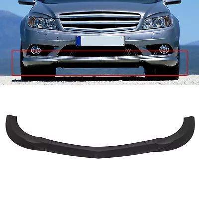 For 2008-2011 Mercedes Benz W204 C Class Front Bumper Lip Spoiler Matte Black • $65.03