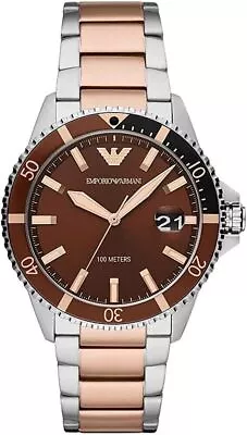 Armani Mens Chrono Diver Watch Ar11340 - Certificate -warranty - Rrp 389.00 • $253.39