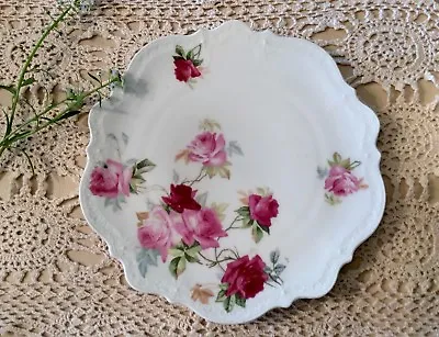 Antique C.T ( 1875-1900) Germany Porcelain Plate With Pink Rose • $15.99