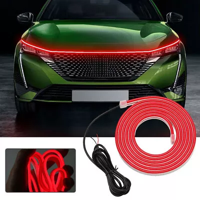 Flexible 120cm Red LED Car Parts Hood Day Running Light Strip Auto Accessories • $12.47