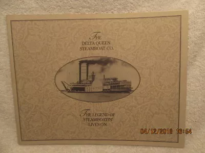 Vtg. Booklet Delta Queen Legend Of Steamboatin' Lives On 1994 Illustrated Scarce • $24.99