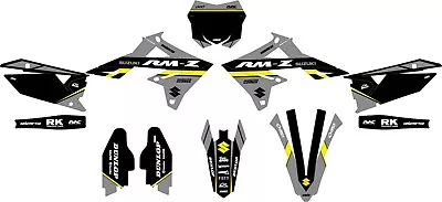 Fits Suzuki RMZ 250 2019 To 2024 RMZ450 2018 To 2024 Graphic Kit Decals Stickers • $128.24