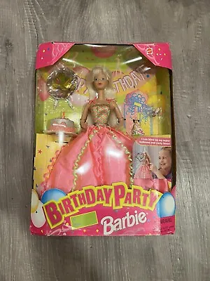 1998 Birthday Party Barbie #22905 Blows Up Balloons Vintage Set NRFB • $18.95