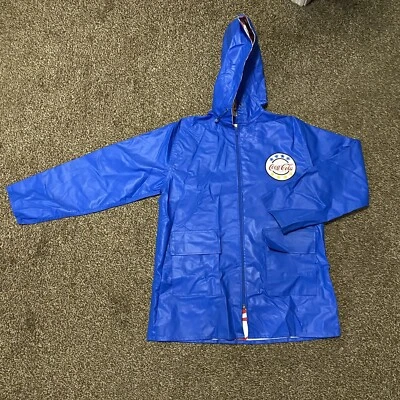 £21.30 • Buy Rare Vintage Youth Coca-Cola Rubber Raincoat-Size-14