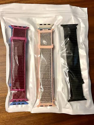 5 NEW Nylon Sport Solo Loop Band Straps For Apple Watch 38/40/41/42/44/45/49mm • $3